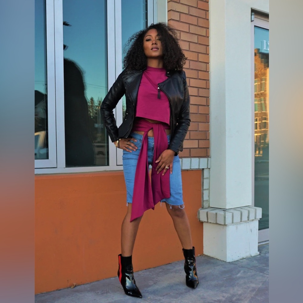 NWT Tie-Front Organic Cotton T-shirt